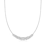 Ross-Simons Sterling Silver Byzantine Center Necklace. 18 inches