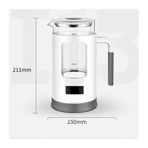 Hervidor eléctrico de vidrio 600 ml portátil miniatura 5