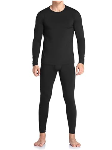 Glory Max Men Thermal Long Johns Underwear Top & Bottom Set Ultra Soft Microfiber Fleece2