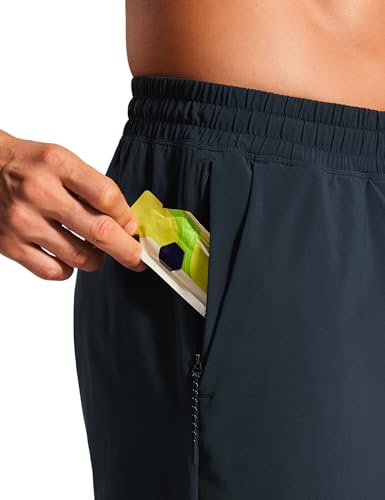 CRZ YOGA Mens Swim Trunks 7'' Quick Dry Mesh Lining Athletic Casual Swimwear Shorts with Zipper Pockets4