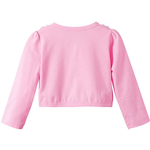 Image of Acecharming Girls' Shrug Sweaters Long Sleeve Lace Bolero Cardigan Shrug Button Closure Bolero Dress Cover Up for 2-10 Years