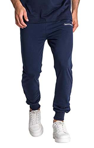 Sweatpants Homme Gianni Kavanagh Navy Blue micro joggers aux finitions premium