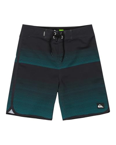 Quiksilver SURFSILK Scallop YTH 17 Pantalones Cortos, Teal Green Tijuana, 30 para Niños