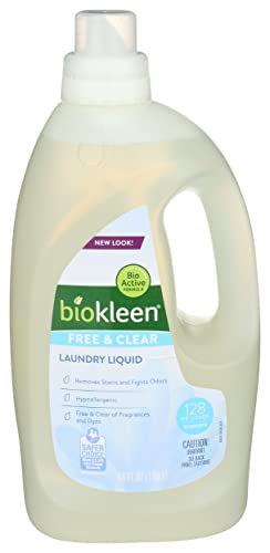 Biokleen, Laundry Liquid, Free & Clear, 64 Oz