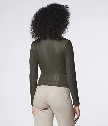 Andrew Marc Women's Asymmetrical Felix Leather Moto Jacket4
