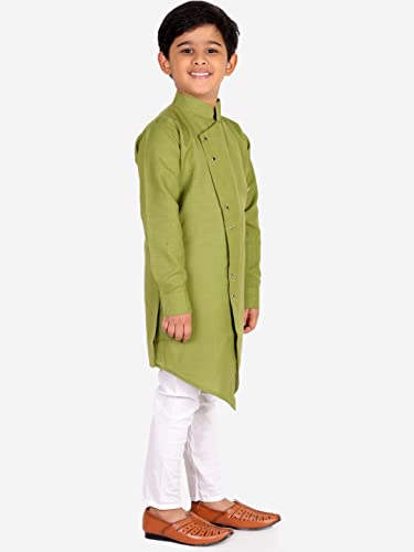 Boy's Indian Kurta For Boys | Kids Ethnic Wear | Pack Of 1 (S-109) (Green, 2-3 Years)2
