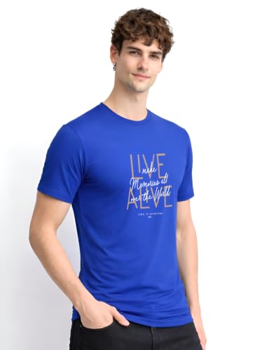 Image of ADRO Printed Tshirt for Men | Cotton Printed T-Shirt | Regular Fit Casual Mens T-Shirts | Premium Summer Tshirts