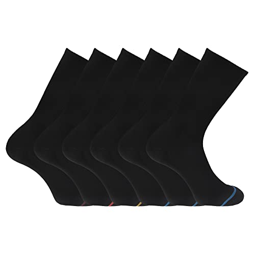 DOCKERS Men's Performance Socks - 3-Pairs and 6-Pairs Athletic and Dress Crew Socks for Men, Black 2