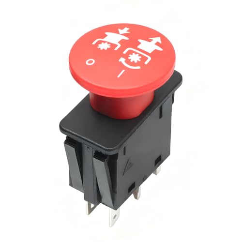 FALVFUN Car Clutch PTO Switch, 5 Terminals 10 AMP Vehicles Blade PTO Clutch Engage Control Tool, Automotive OEM# 776476 771476 Replacement, Compatible with Mini ZX One Super Z