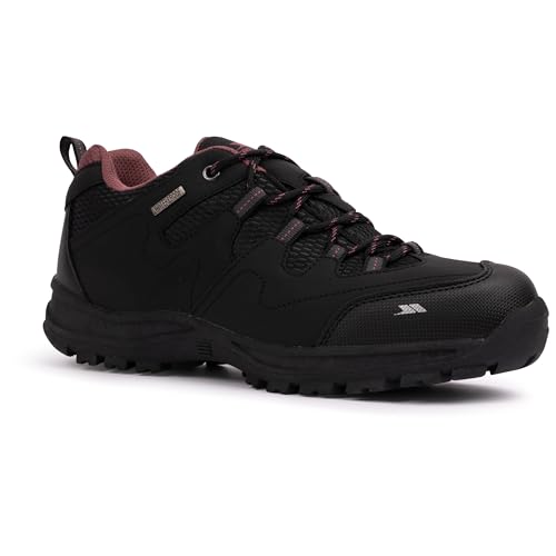 Trespass Womens Walking Boots Low Cut Waterproof Hiking Trekking Mitzi Black