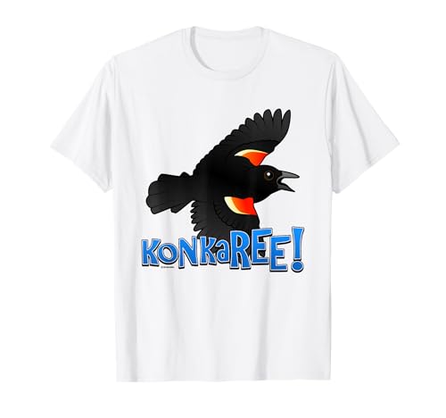 Red-winged Blackbird Sure Sign of Spring Cartoon Bird Gift T-Shirt
