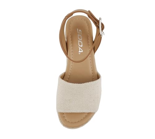 Image of Soda Little Kids /Children /Girls Topic-IIS Espadrille Flatform Wedge Open Toe Sandals