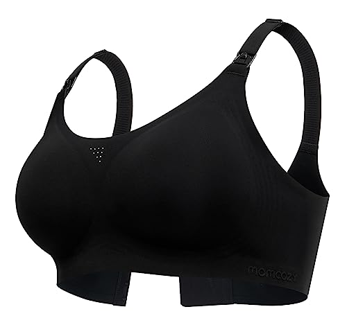 Momcozy Nursing Bras for Breastfeeding, FB016 Jelly Strip Support Comfort Maternity Bra, Full-Coverage Seamless Wireless Bra