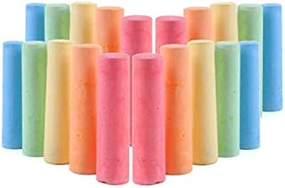 ZYBUX - ARTBOX 12 Giant Coloured Chalks Chunky Pavement Washable Fun For Children 6 Colours - Garden School Drawing Games - Artists Imagination - Toddler - Chalkbard - Pavement