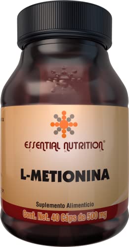 Aminoácidos, Essential Nutrition, L-Metionina 40 Cápsulas de 500 mg