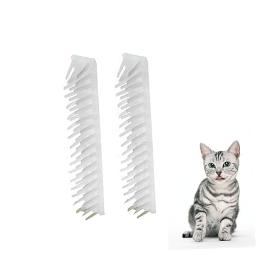 Cepillo de plástico blanco para gatos en casa 7