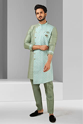 Indian Royal Designer Groom Festival Wedding Wear Traditional Sherwani for Men3