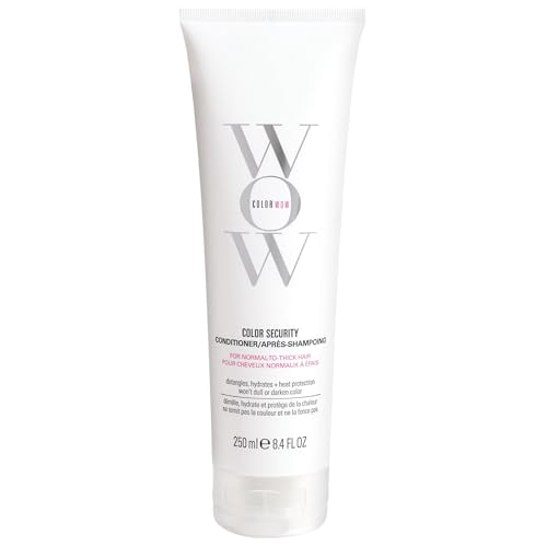 COLOR WOW Color Security Conditioner for Normal to Thick Hair – Rich hydration for thick, coarse, curly hair | Detangles, nourishes + adds shine with Avocado Oil| Color safe | Heat protection