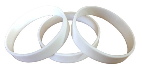 Image of TheAwristocrat 1 Dozen (12) Multi-Pack Blank Rubber Wristbands Silicone Bracelets - Select from a Variety of Colors
