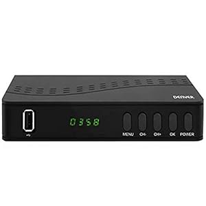 Denver DVB-T2 DTT-decoder. DENVER DTB-140. Terrestrische ontvanger/tv-tuner Full HD Dolby digitale meerkleurige audio