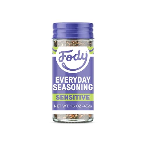 Fody Foods Everyday Seasoning, 1.6 Oz, Garlic and Onion Free, Low FODMAP Certified, Gut & IBS Friendly, Vegan, Non-GMO, Gluten Free, Keto Friendly
