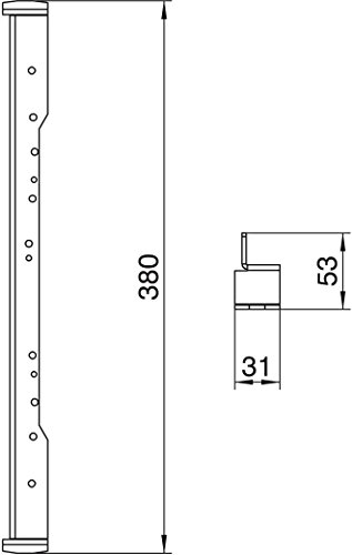 Profilé de nivellement UZD350-3 pour rattrapage de sol