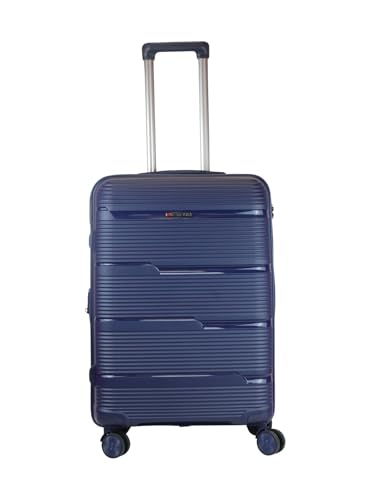 Image of Ligobags Polyester 8 Wheels 360 Degree Wall Street Soft-Sided Cabin Luggage Laptop Roller Case |24 Inch Trolley Bag