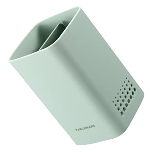 Alipis 1 PC Wall Mounted Household Chopstick Holder Lightweight and Storage Cage for Kitchen Organization Draining Design Keeps Cutlery Dry and Light Green