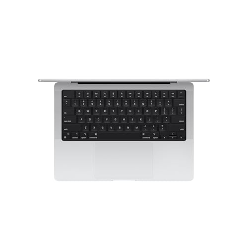 Image of Apple MacBook Pro 2024, Apple M4 Chip with 10‑core CPU and 10‑core GPU (14-inch, 16GB RAM, 512GB SSD Storage) (QWERTY English) Silver (Renewed)