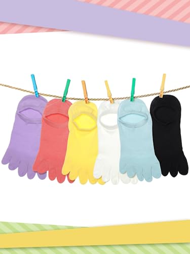 Image of Bencailor Women Toe Socks Cotton
