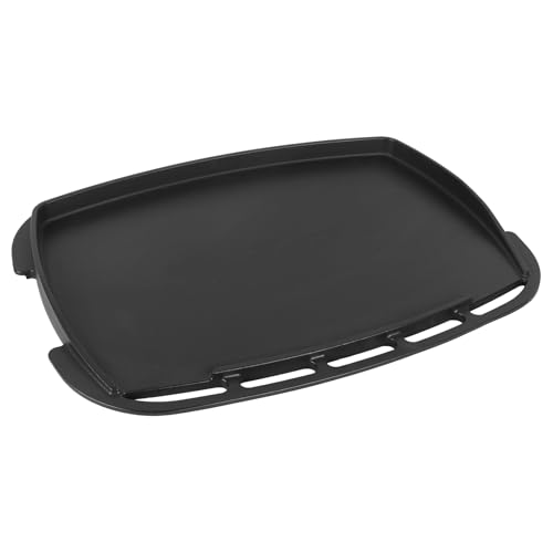Image of LS'BABQ Full Size Griddle for Weber Q2800N+ Gas Grill, Cast-iron Griddle Insert for Home and Outdoor Cooking, Non-stick Cooking Hot Plate for Weber Q Gas Grill, Black
