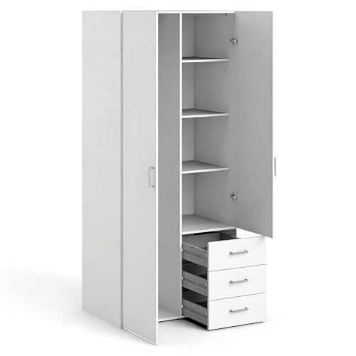 DESIGN MODERNO E VERSATILE – Linee pulite, colore bianco e maniglie discrete, facilmente abbinabile a qualsiasi stile d’arredo