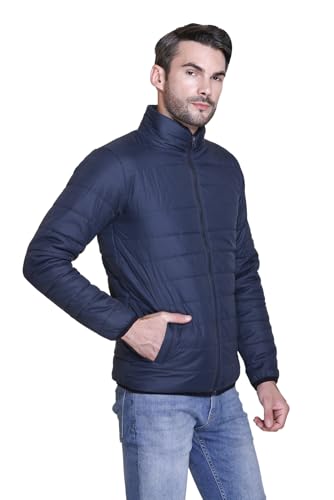 Image of Sanhok Mens Waterproof Imported Polyester Trendy Lightweight Stylish Regular Fit Standard Length Full Sleeve Zipper Jacket for Winter Casual Wear