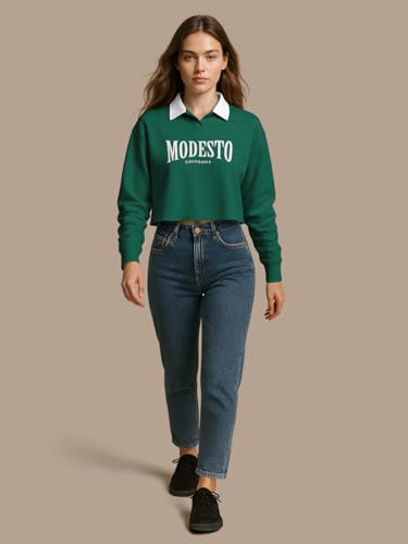 Image of HELLCAT Crop Tshirt for Women Stylish Western | Polo T Shirt for Women Full Sleeves