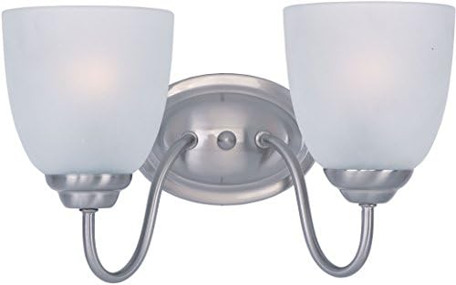 Maxim Stefan-2 Light Contemporary Bath Vanity in Contemporary style-13.25 Inches Wide by 8 inches high-Satin Nickel Finish