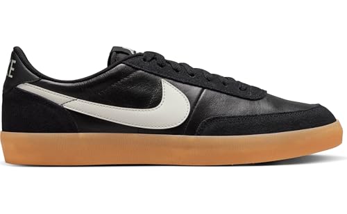 Nike Men's Killshot 2 Leather Sneakers, Black/Sail/Gum Yellow, 10.5 Medium US