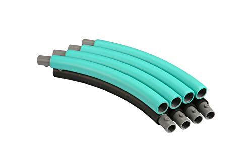 OPLIY Weighted Hoola Hoop 2lb with Core Sliders Weight Loss Burning Fat Fitness Dance Workout Hoola Hoops for Adults (Blue)