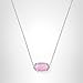 Kendra Scott Elisa Pendant Necklace for Women, Fashion Jewelry, Silver-Plated Brass, Carnation Kyocera Opal