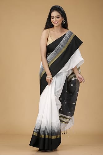 Image of OISHANI SAREE GHOR Women's Traditional Ikkat Handloom Sarees