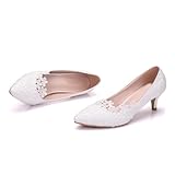 Chaussures de mariée en dentelle : particulièrement adaptées au travail, aux fêtes, aux banquets et aux occasions formelles, elles vous feront briller toute la journée
