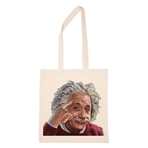 Enigmae Alberto Einstein Pensar Reutilizable Compras Tienda de Comestibles Algodón Bolsa Reusable Shopping Bag