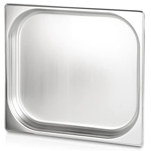 jokobela GN-Behälter 2/3 40 mm aus Premium-Edelstahl (mit 3 L Fassungsvermögen) Maße: 353 x 325 x 40 mm - Gastronormbehälter ideal für Garen mit Chafing Dish oder Bain Marie (0,6 mm dick)