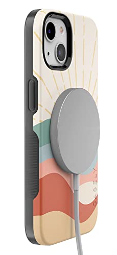 Casely Iphone 13 Case | Compatible With Magsafe | Here Comes The Sun | Cute Colorblock Sunset Case #TOP5