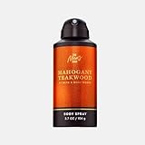 Bath & Body Works Body Spray for Men, Mahogany Teakwood Scent, Men’s Spray with Long-Lasting Personal Fragrance, Warm Woodsy & Masculine Scent, 8 oz - 1 Pack