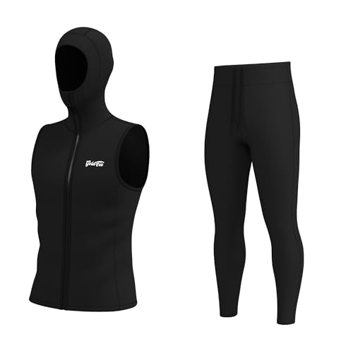 GoldFin Mens Wetsuit Hooded Vest and Wetsuit Pant 2mm, Negro talla XL miniatura 1