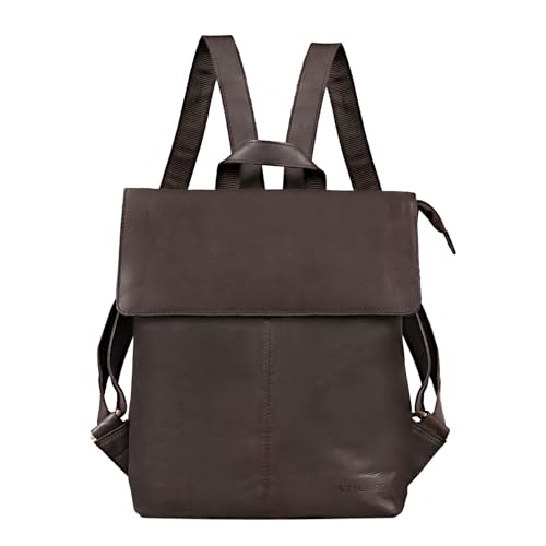 STILORD 'Charlie' Vintage Lederrucksack Braun...