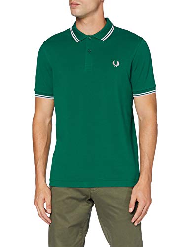Preisvergleich Produktbild Fred Perry Herren M3600 Polohemd, Verde Oscuro Y Blanco, L