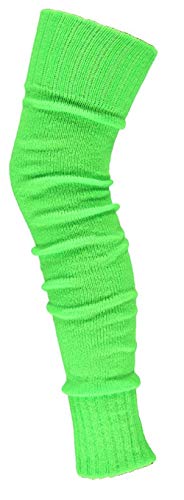 Guêtres femme vert fluo contre le froid et le manque de visibilité