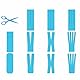 Kinesiotapes - Tape Sport 5 Rollen - Truetape - Kinesiologie Tape - Physio Tape - Sport Tape (5cm x 5m, 5 Farben)