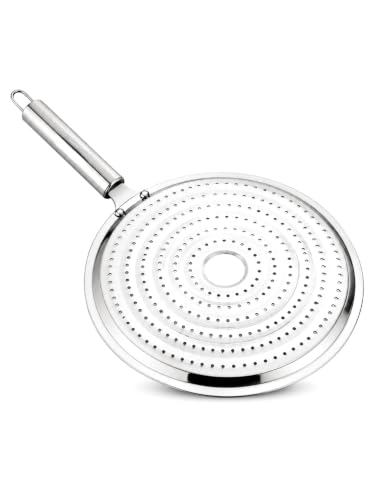 Image of Nyra Stainless Steel Multi- purposeRound Roaster Plate /Chapati Toast Grill /Gas Stove Barbeque